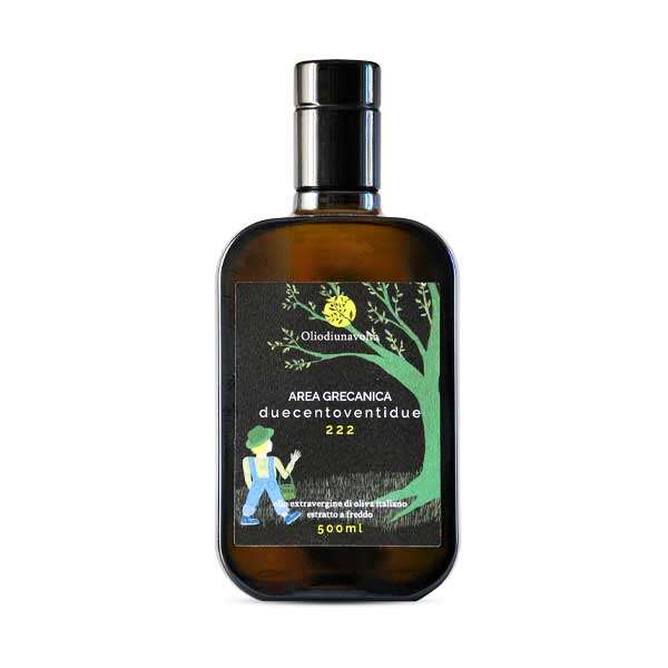 Olio Extravergine di Oliva - Area Grecanica 222 - Monocultivar Ottobratico - 500 ml