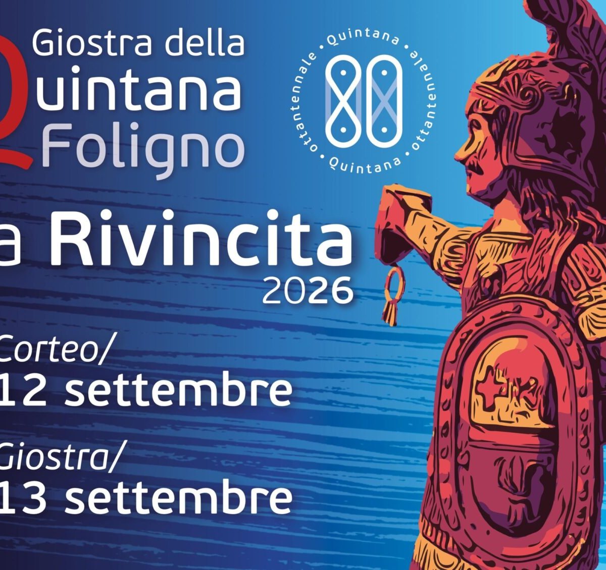Locandina Giostra della Quintana a Foligno (Perugia)