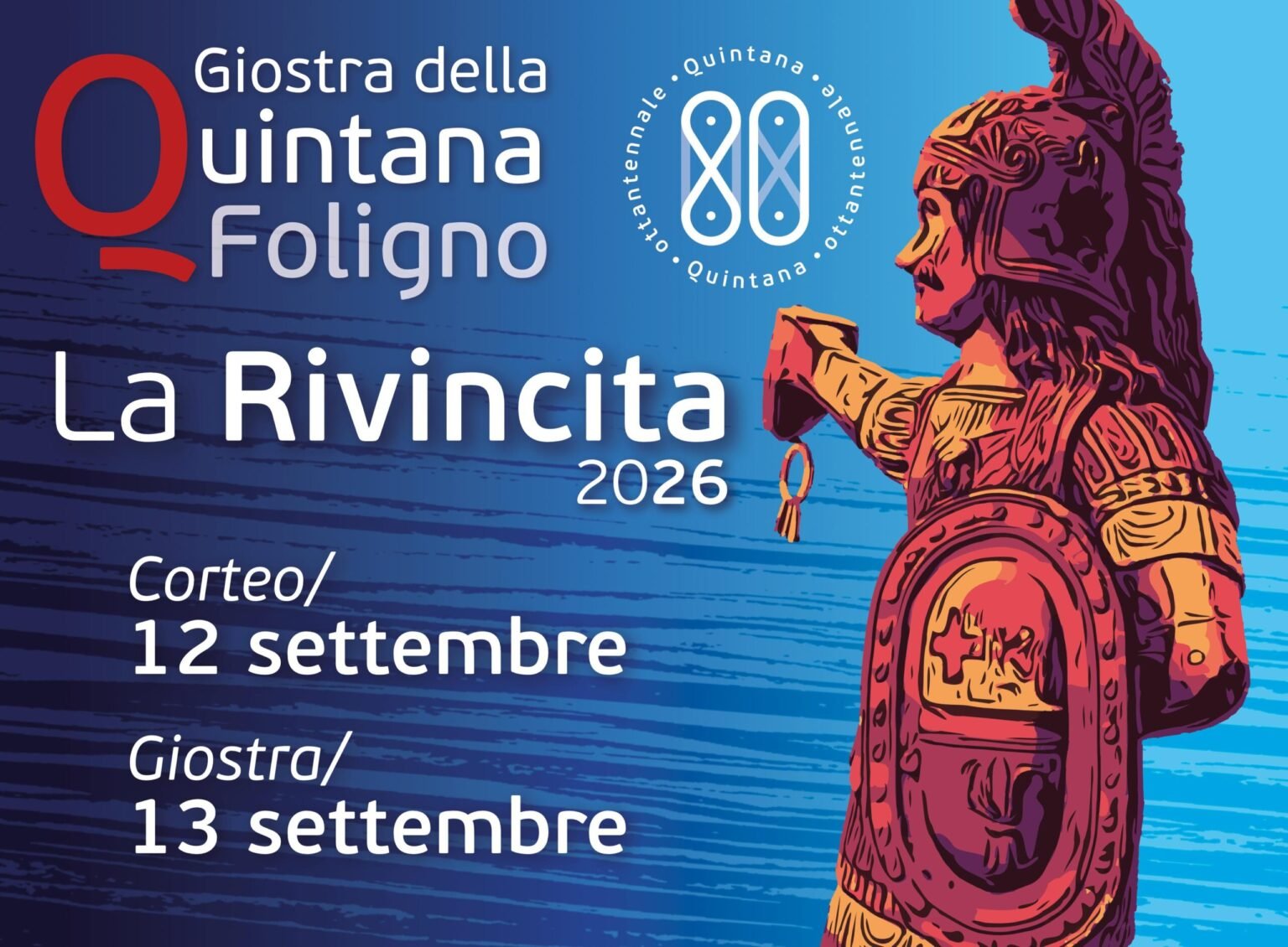 Locandina Giostra della Quintana a Foligno (Perugia)