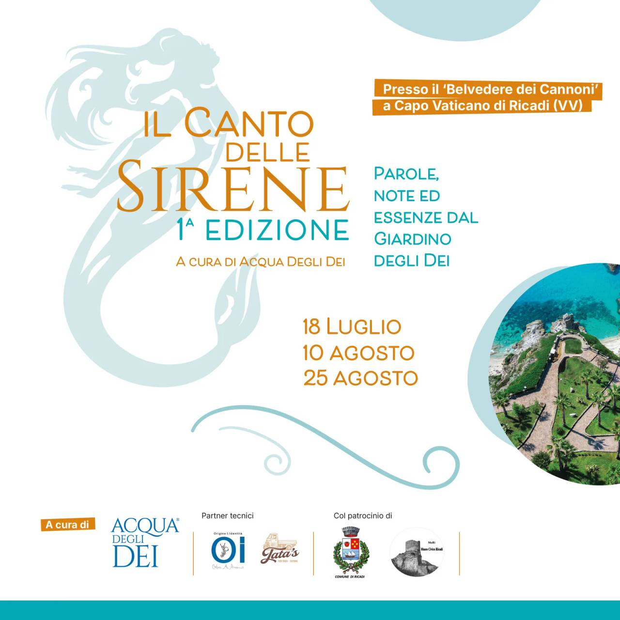 Locandina Il Canto delle Sirene — 1ª Edizione 2026 a Ricadi (Vibo valentia)