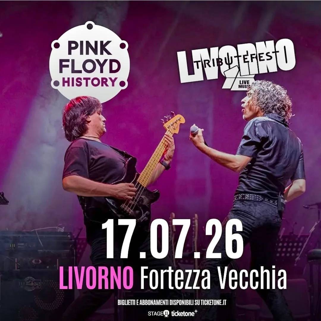 Locandina Pink Floyd History 2026 a Livorno (Livorno)
