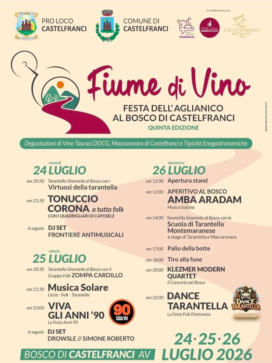 Fiume di Vino - Festa dell'Aglianico — Castelfranci