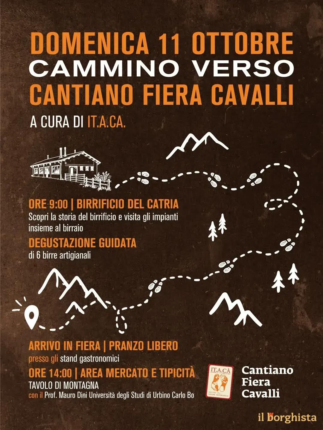 Locandina Cammino verso Cantiano Fiera Cavalli 2026 a Cantiano (Pesaro e Urbino)