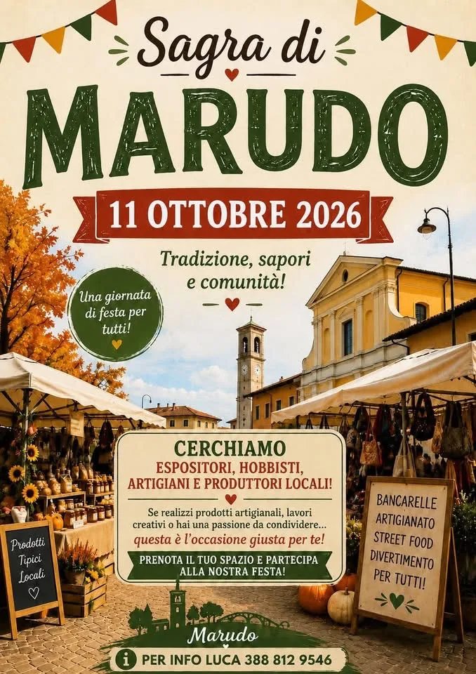 Locandina Sagra di Marudo 2026 a Marudo (Lodi)