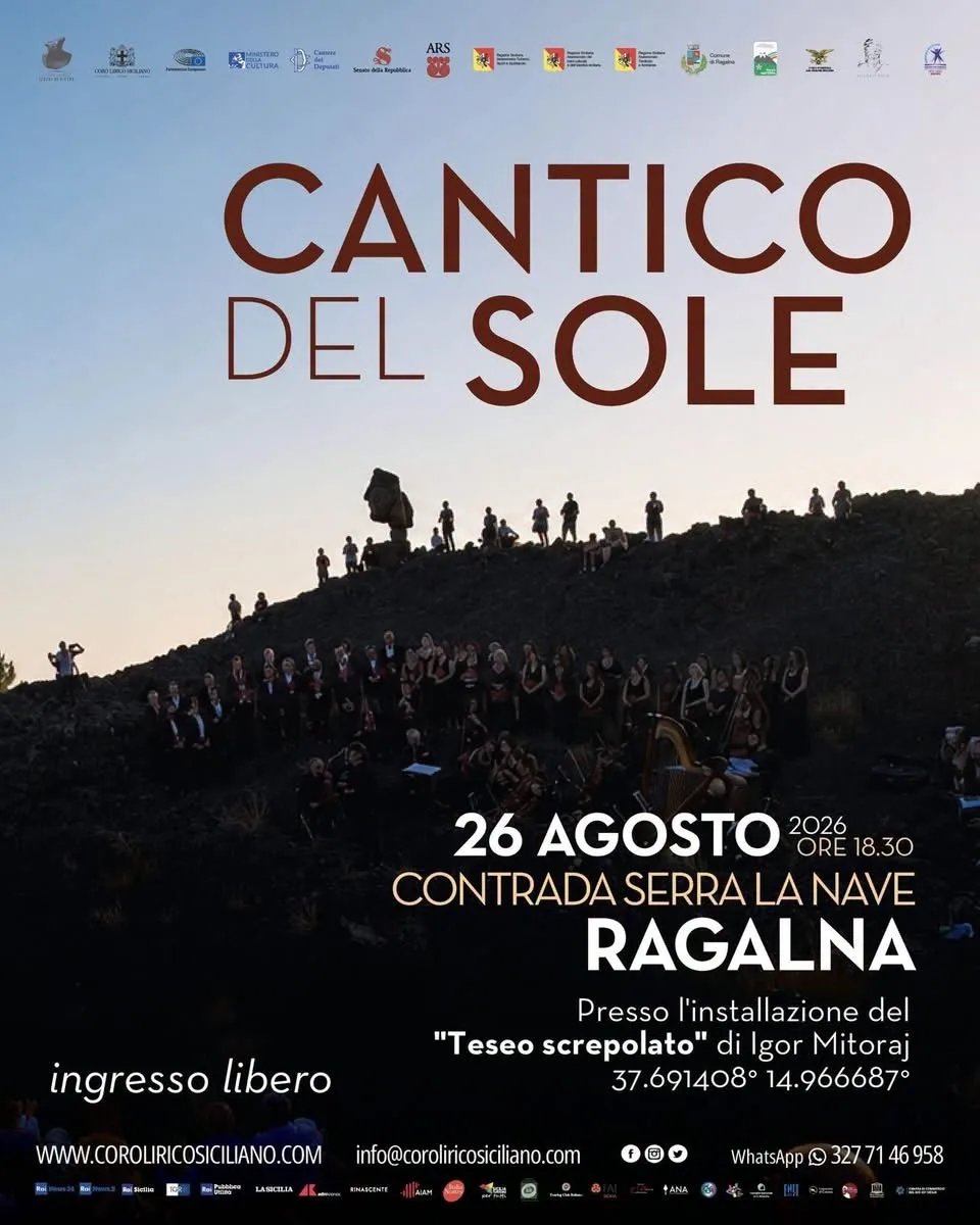 Locandina Cantico del Sole 2026 a Ragalna (Catania)