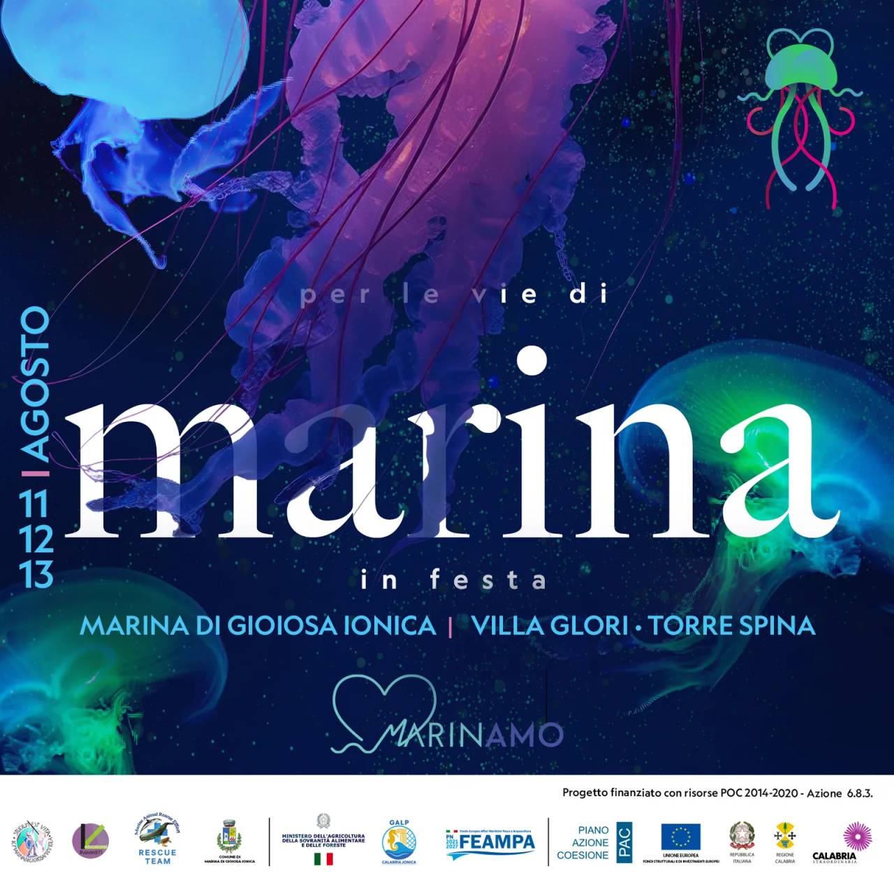Locandina Marina in Festa 2026 a Marina di Gioiosa Ionica (Reggio Calabria)