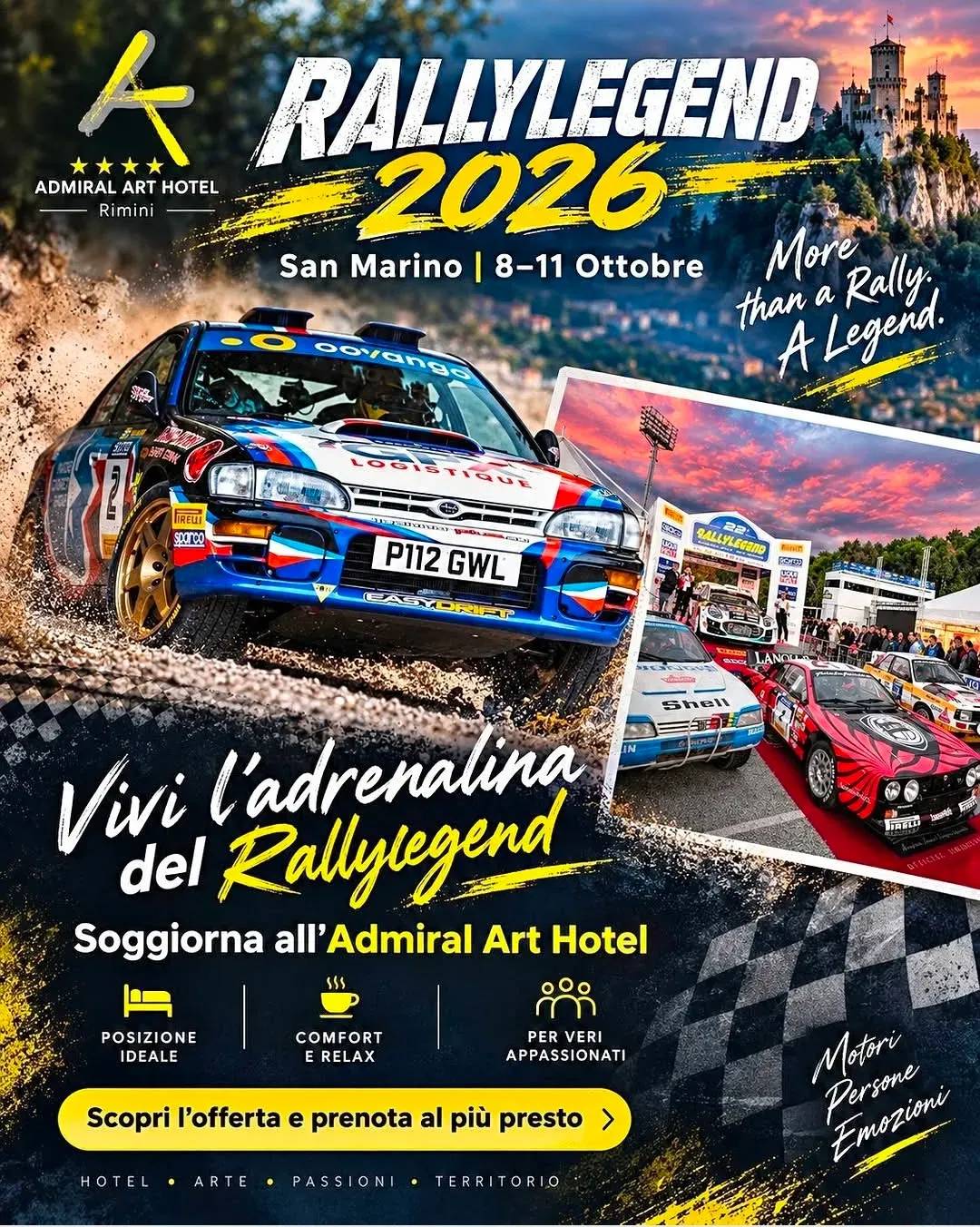 Locandina Rallylegend 2026 a San Marino