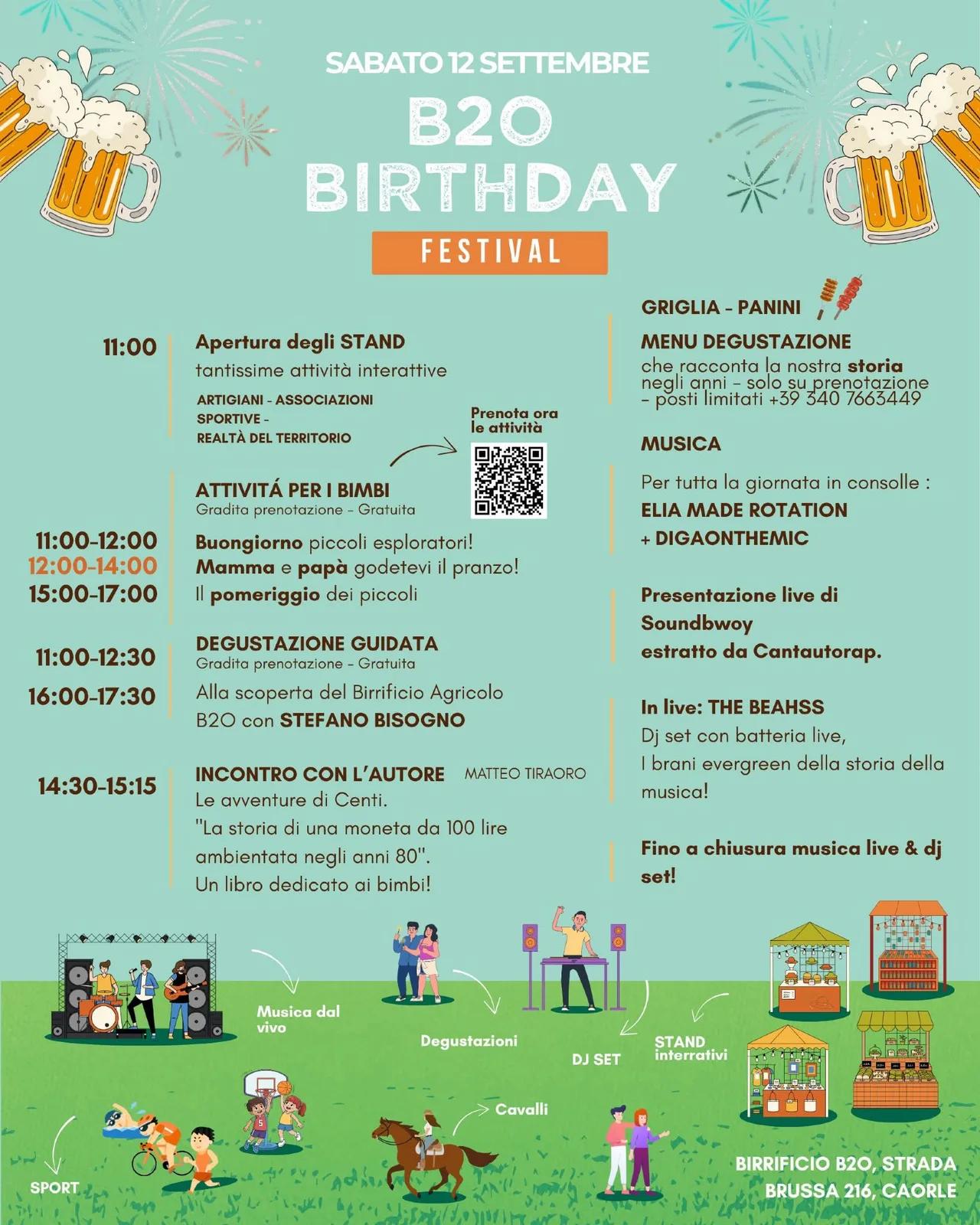 Locandina B20 Birthday Festival 2026 a Caorle (Venezia)