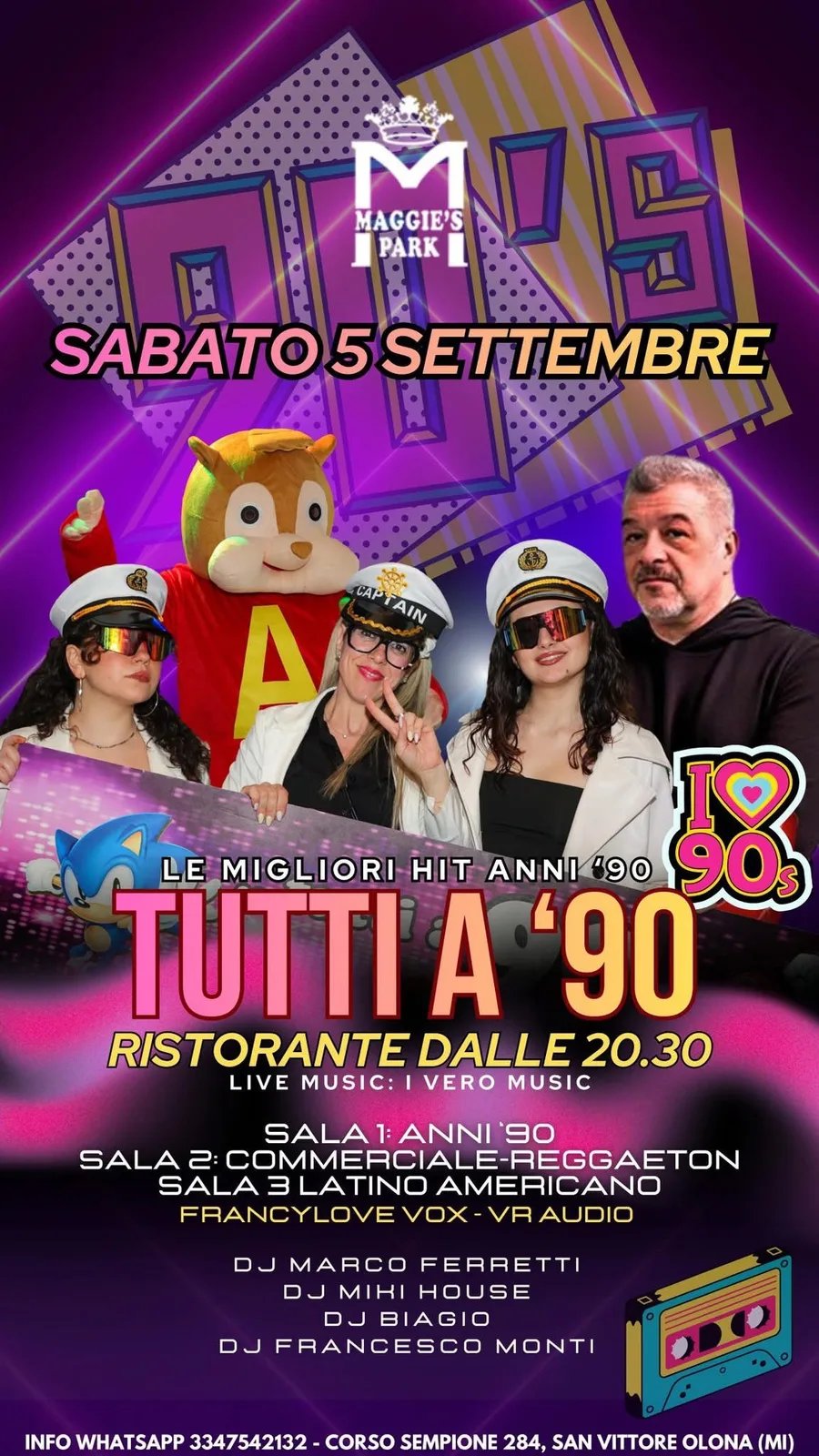 Locandina Tutti a '90 2026 a San Vittore Olona (MI)
