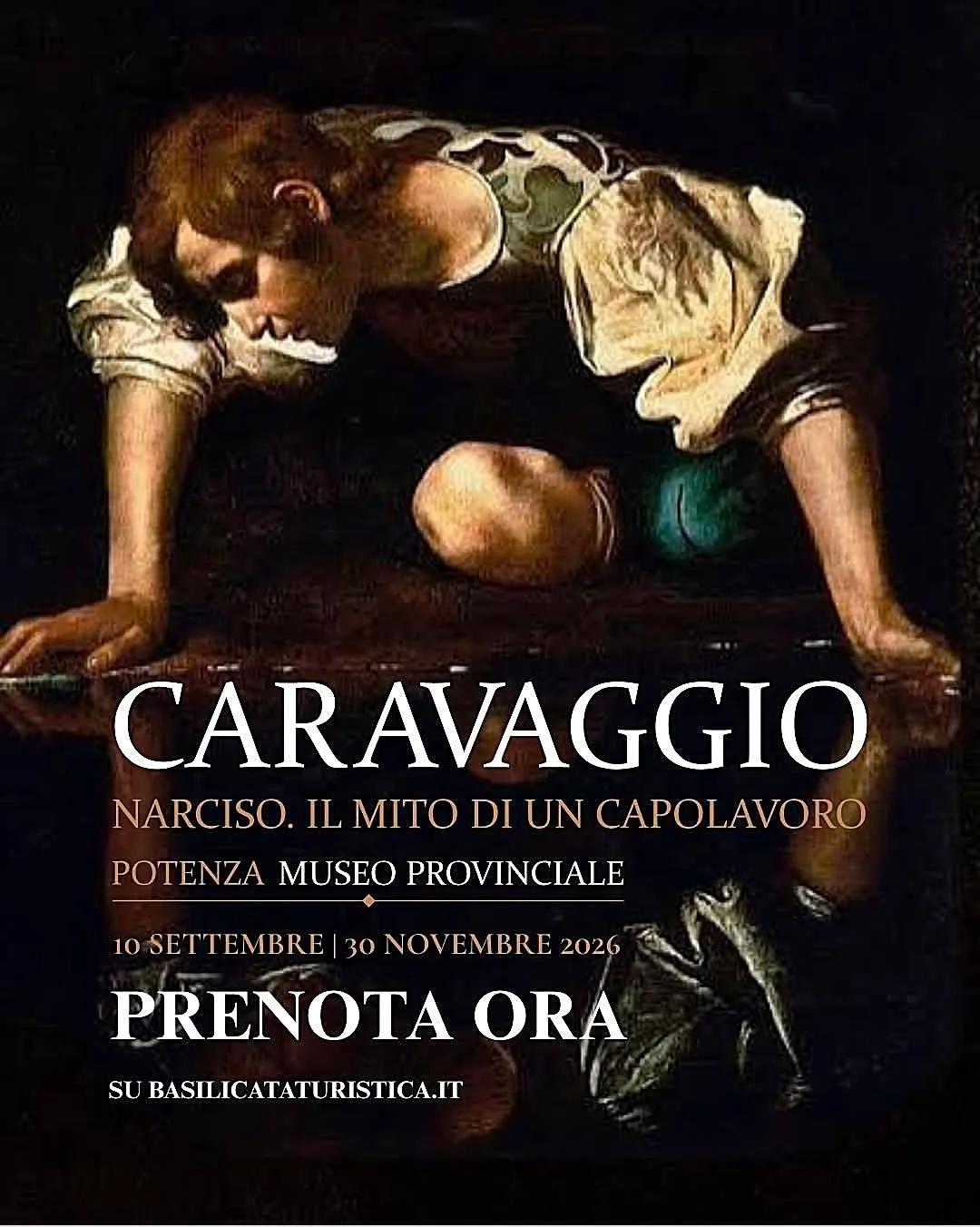 Locandina Caravaggio — Narciso. Il mito di un capolavoro 2026 a Potenza (Potenza)