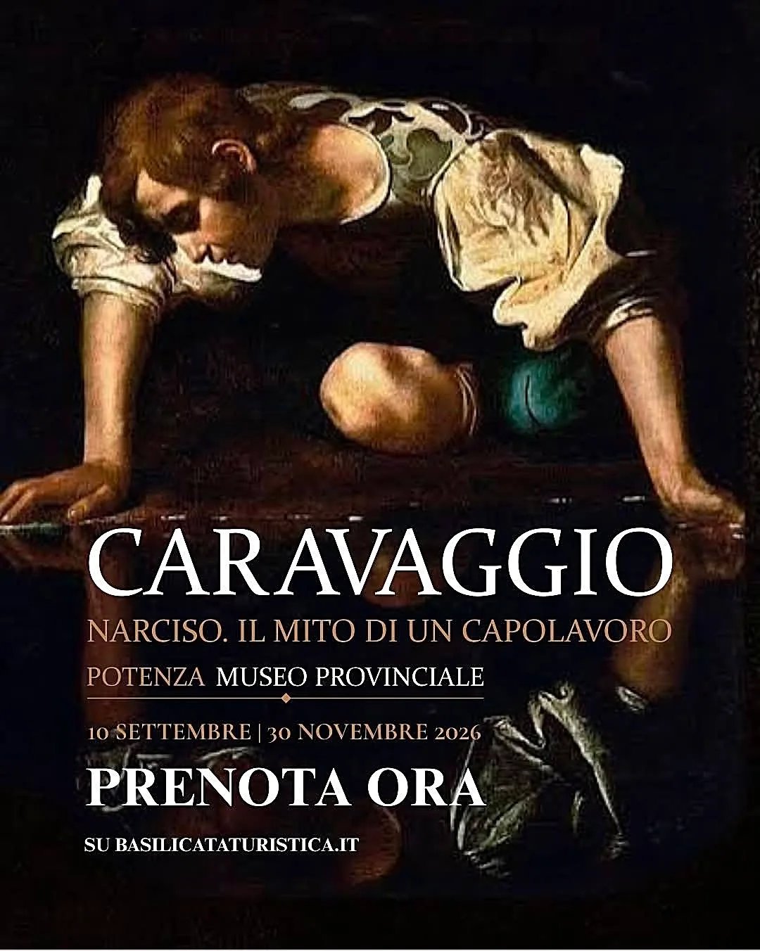 Locandina Caravaggio — Narciso. Il mito di un capolavoro 2026 a Potenza (Potenza)