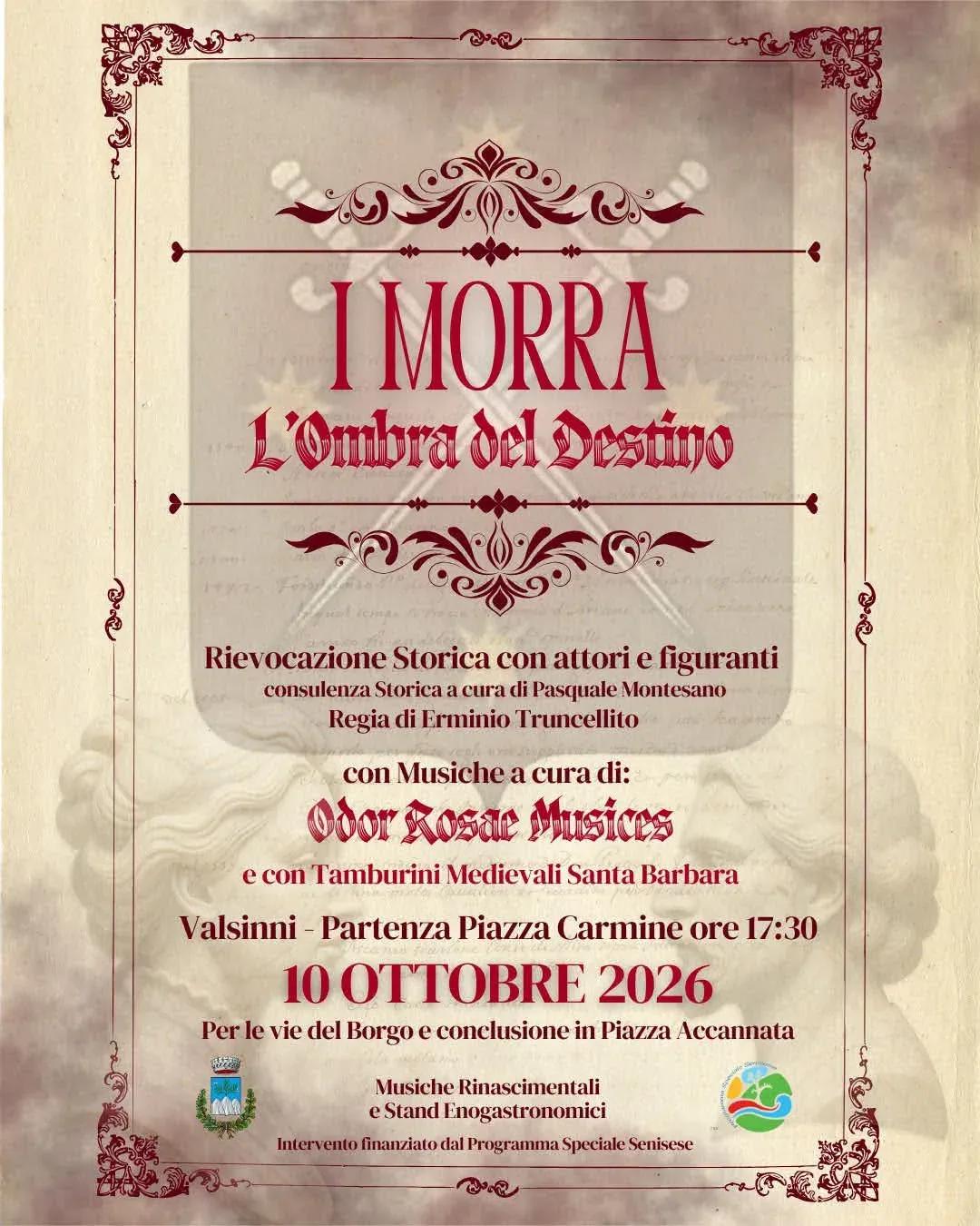 Locandina I Morra - L'Ombra del Destino 2026 a Valsinni (Matera)