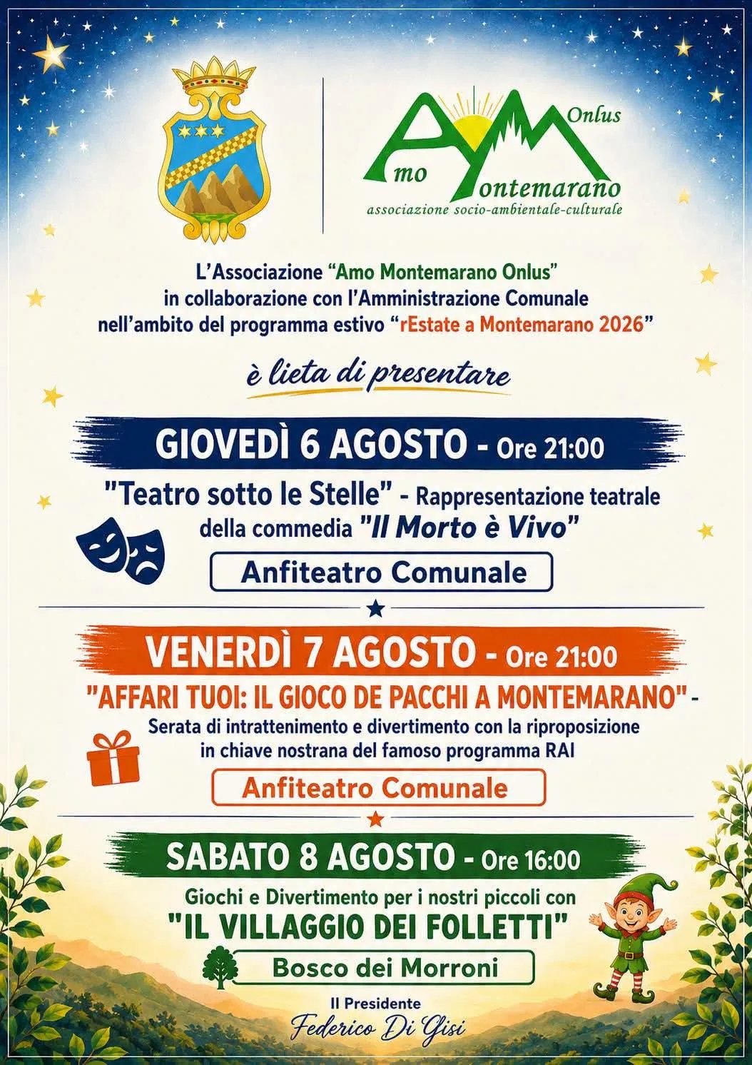 Locandina Affari Tuoi: il Gioco dei Pacchi a Montemarano 2026 a Montemarano (Avellino)