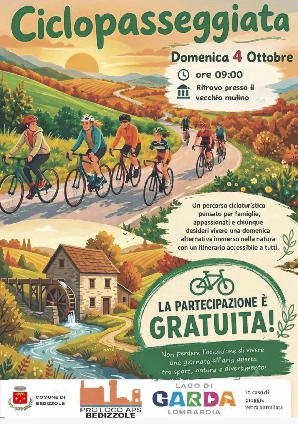 Locandina Ciclopasseggiata 2026 a Bedizzole (Brescia)