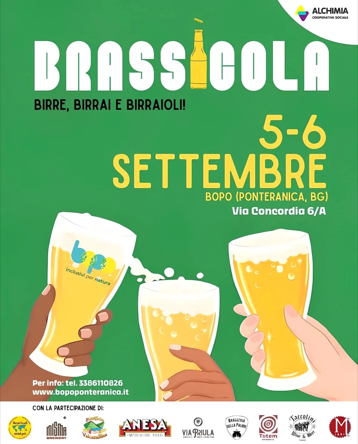 Locandina Brassicola Birre, Birrai e Birraioli 2026 a Ponteranica (Bergamo)