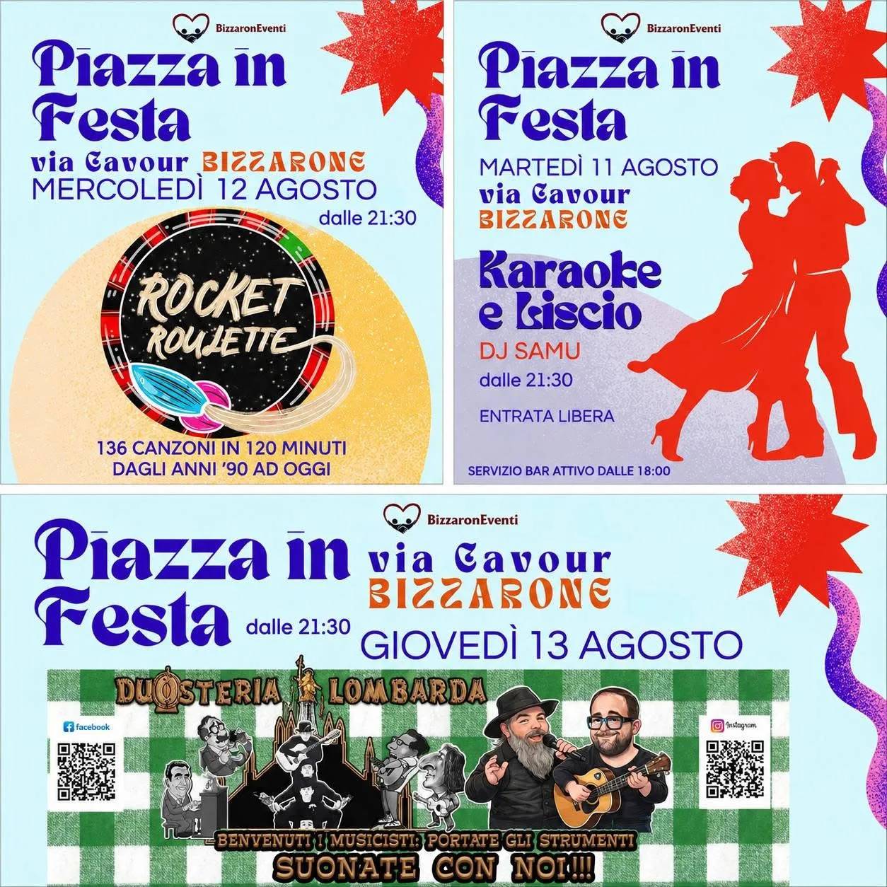 Locandina Karaoke e Liscio — DJ Samu 2026 a Bizzarone (Como)