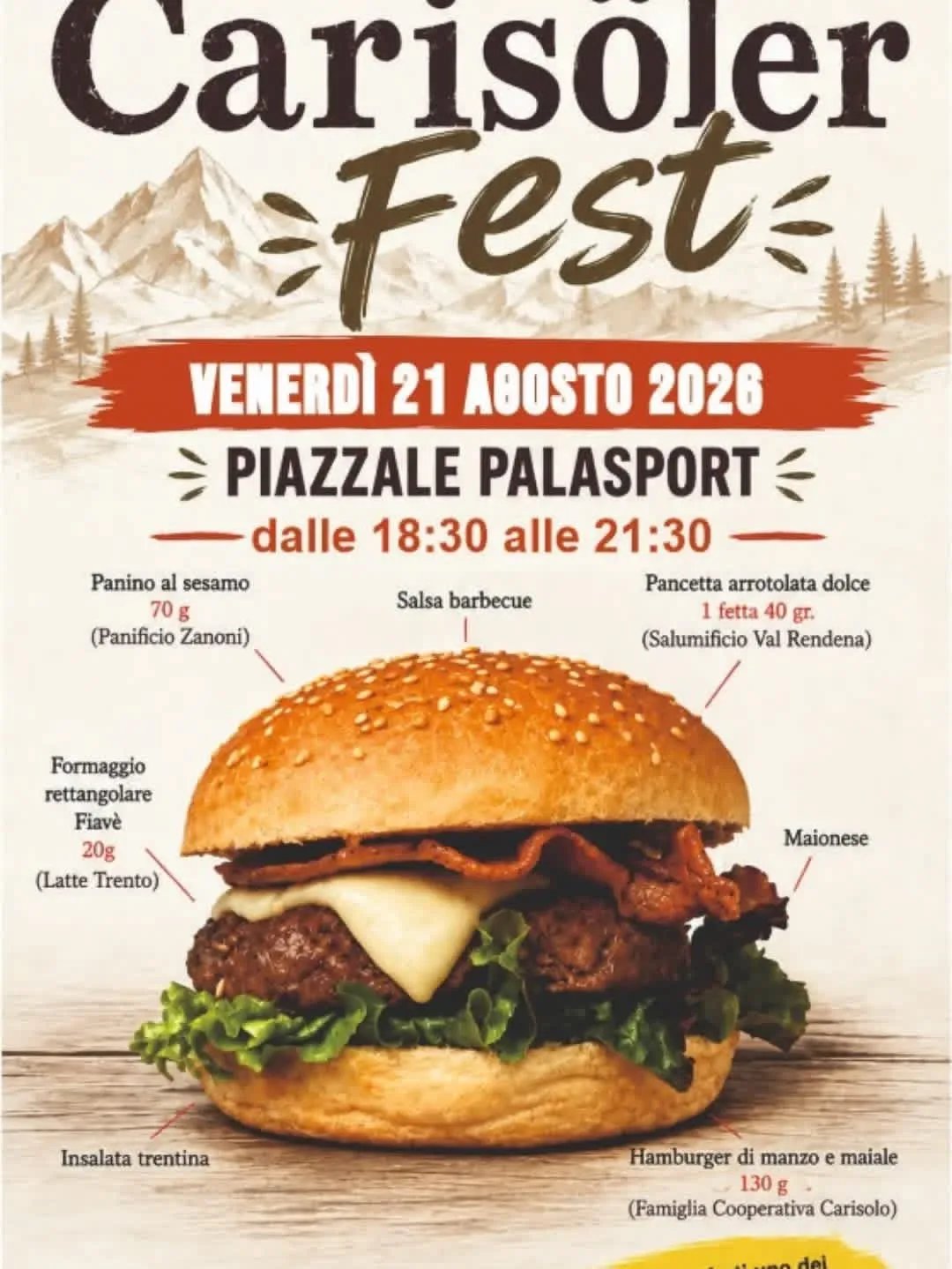 Locandina Carisoler Fest 2026 a Carisolo (Trento)