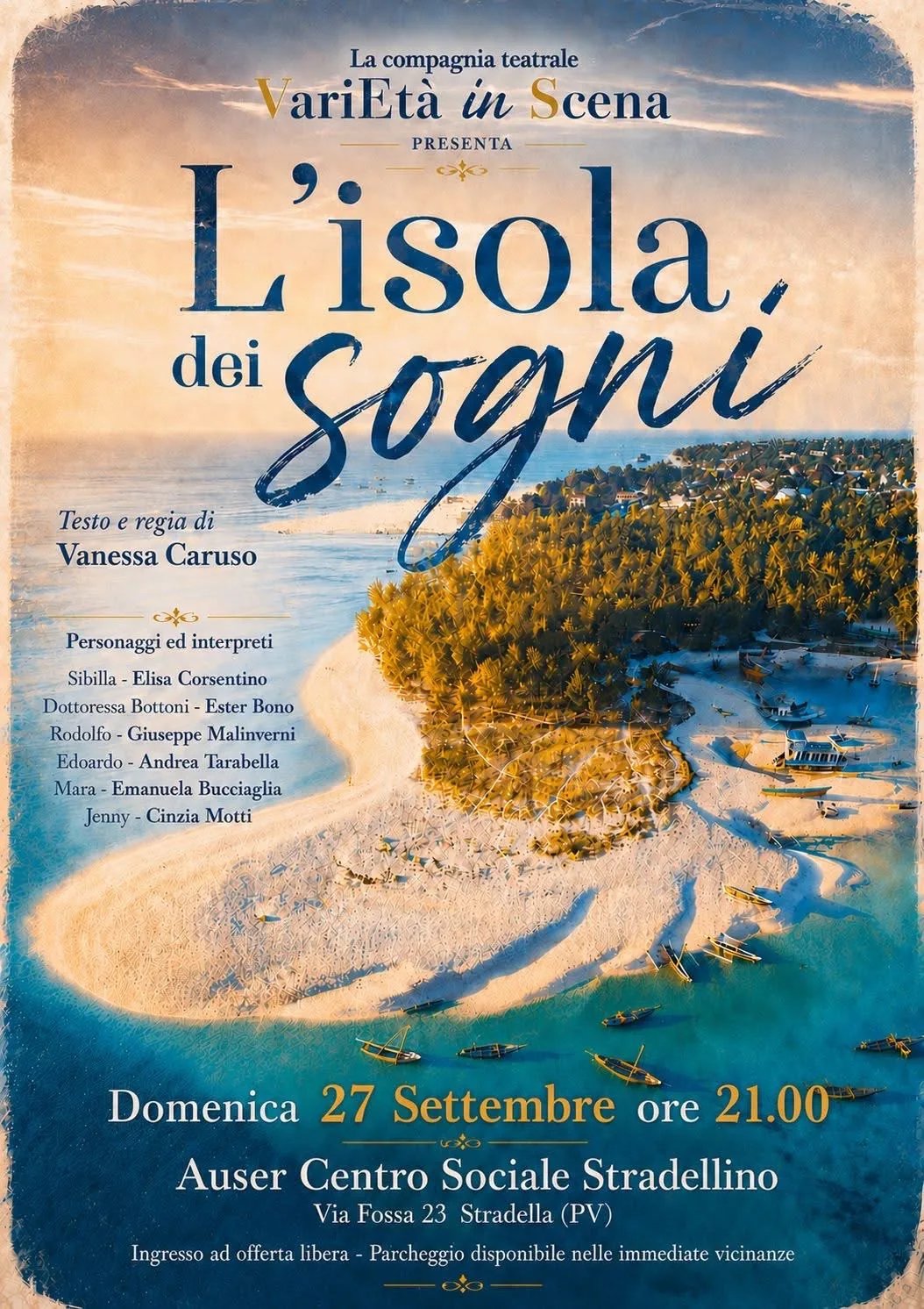 Locandina L'isola dei sogni 2026 a Stradella (Pavia)