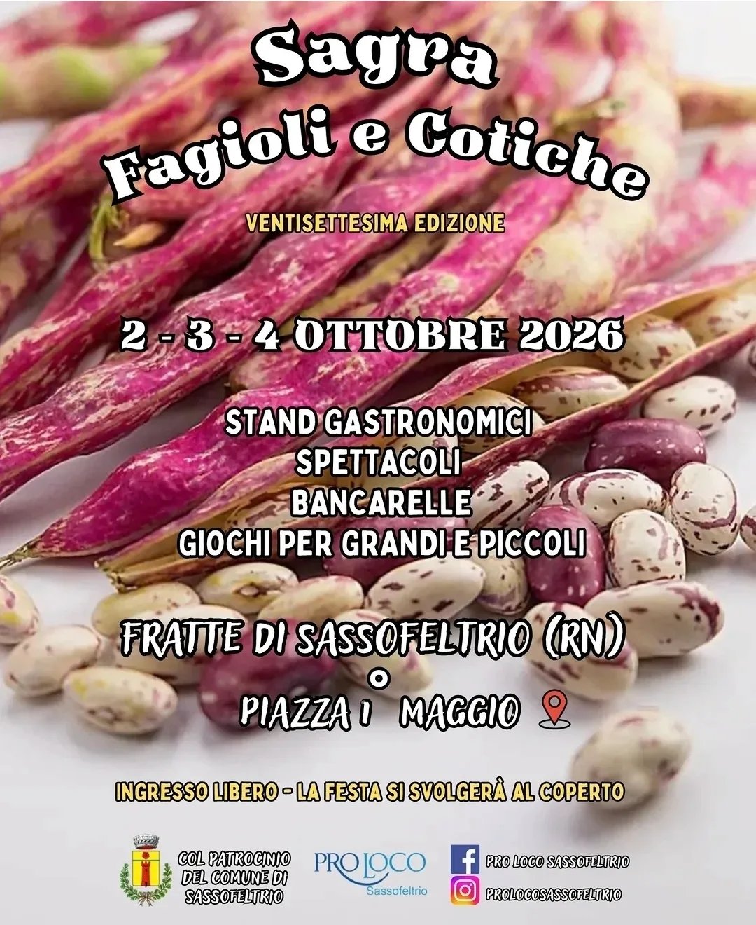 27ª Sagra Fagioli e Cotiche 2026