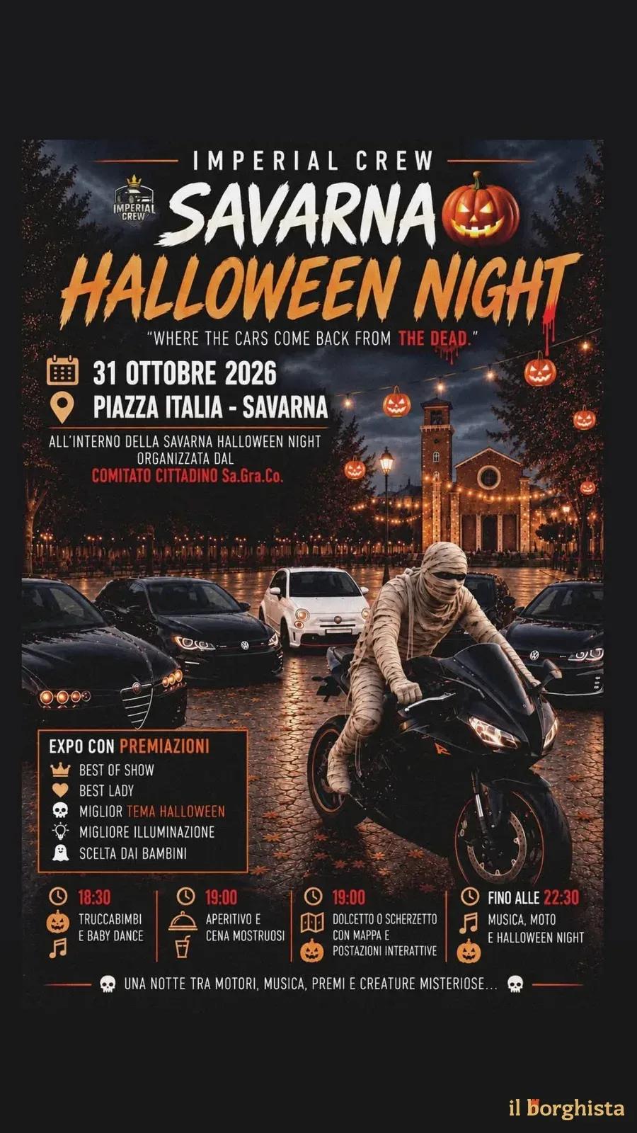 Locandina Imperial Crew Savarna Halloween Night 2026 a Savarna (Ravenna)