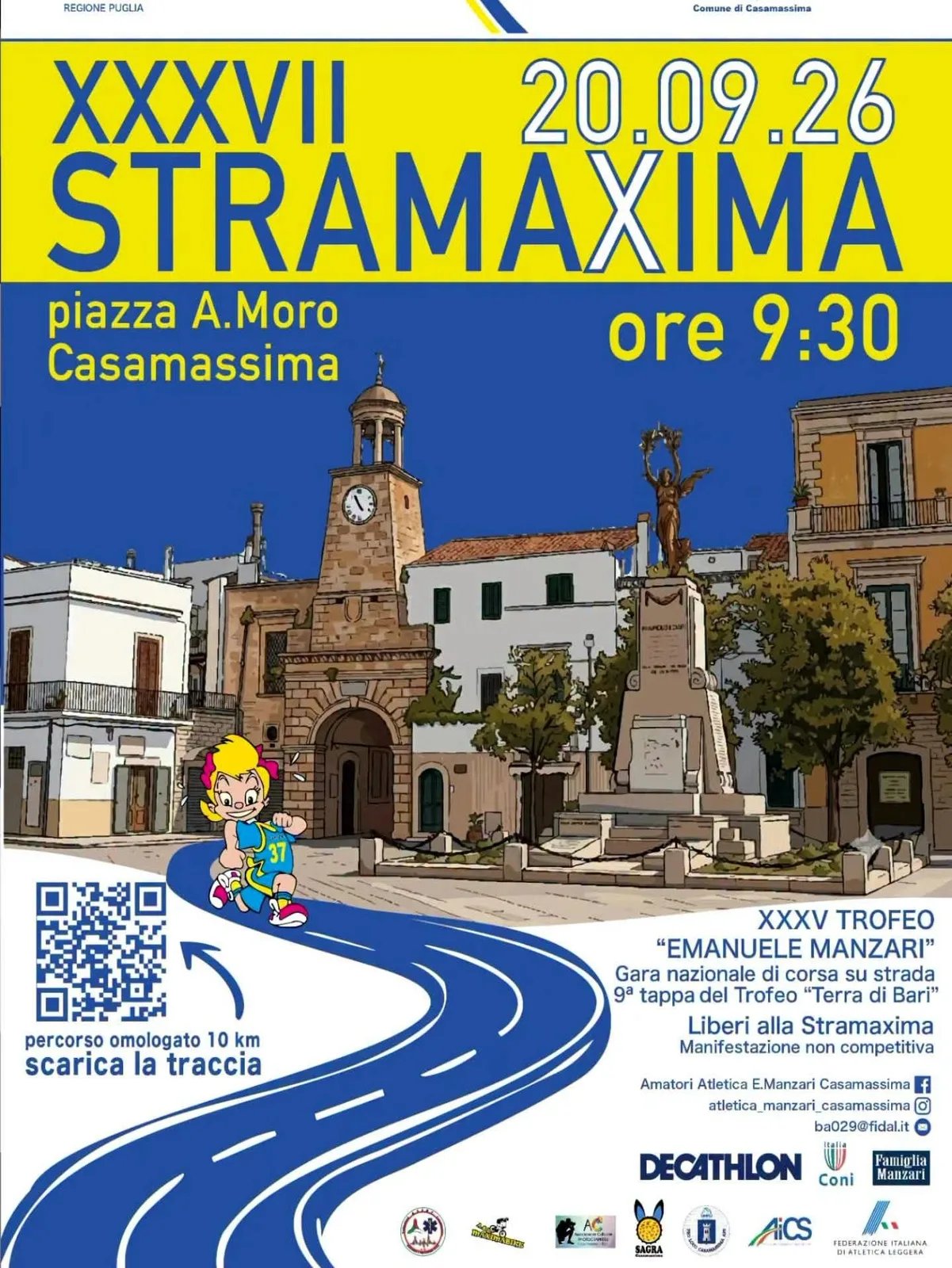 Locandina 37ª Stramaxima 2026 a Casamassima (Bari)