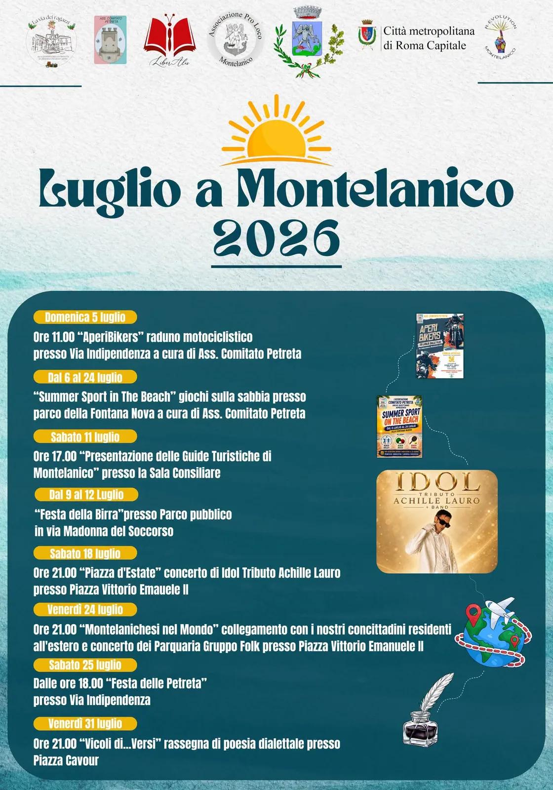 Locandina Festa della Birra — Luglio a Montelanico 2026 a Montelanico (Roma)