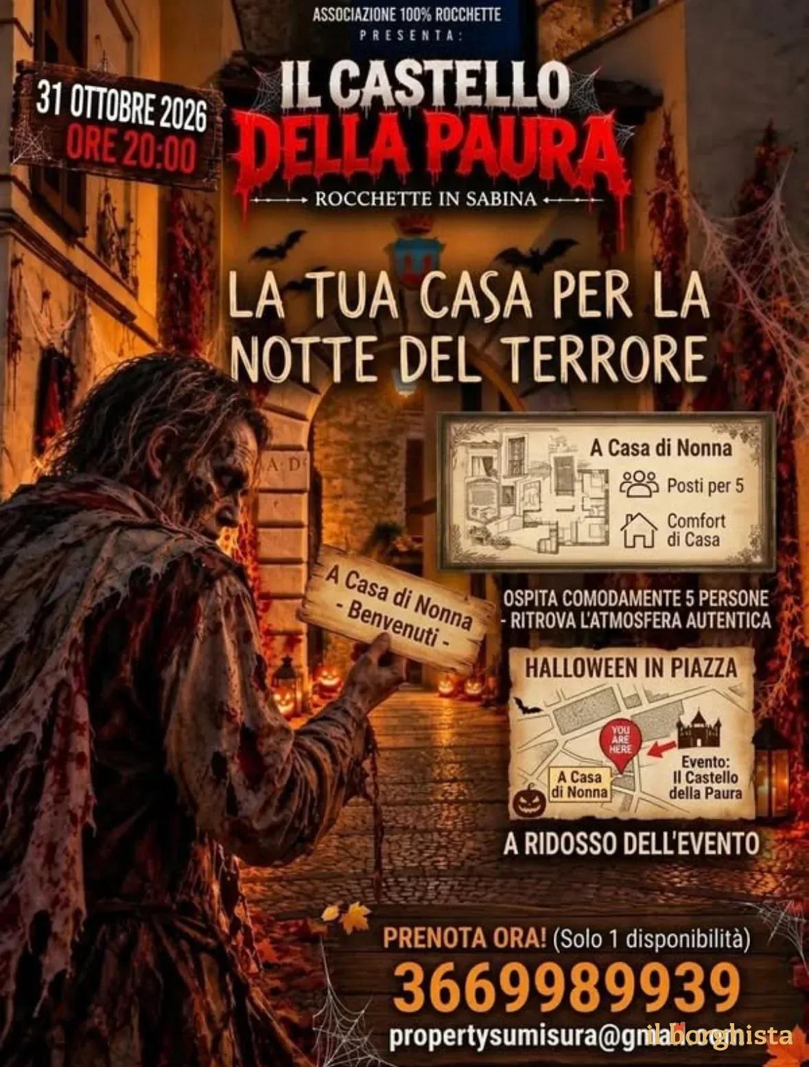 Locandina Il Castello della Paura 2026 a Rocchette in Sabina (Rieti)