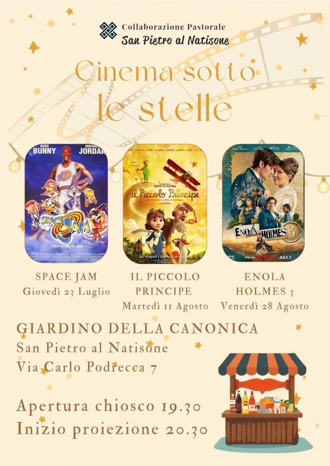 Locandina Space Jam — Cinema sotto le stelle 2027 a San Pietro al Natisone (Udine)