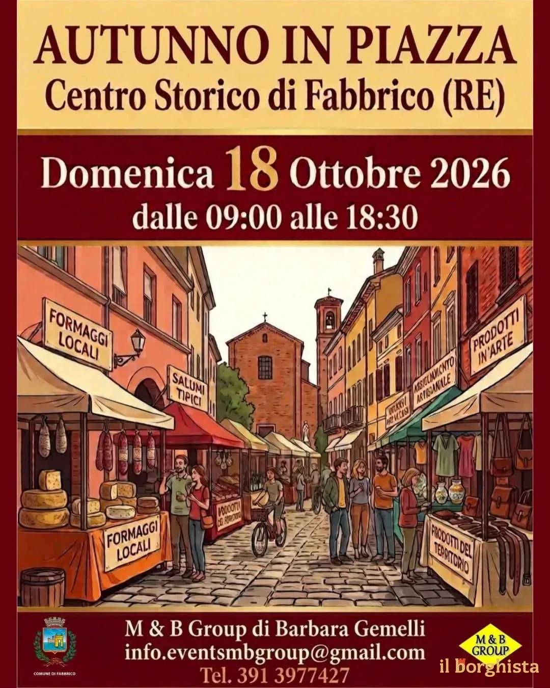 Locandina Autunno in Piazza 2026 a Fabbrico (Reggio Emilia)