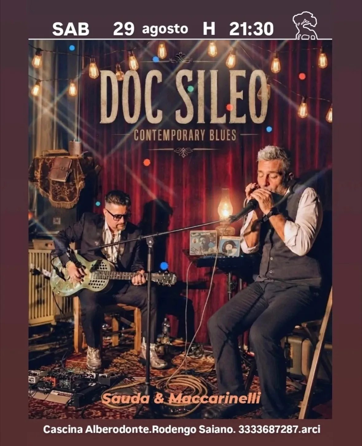 Locandina Doc Sileo Contemporary Blues 2026 a Rodengo Saiano (Brescia)
