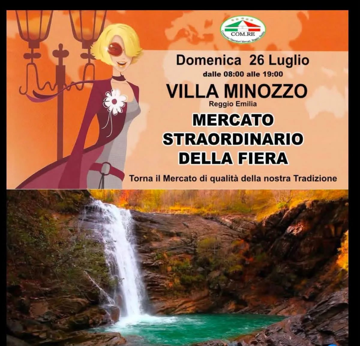 Locandina Mercato Straordinario della Fiera 2026 a Villa Minozzo (Reggio nell'emilia)