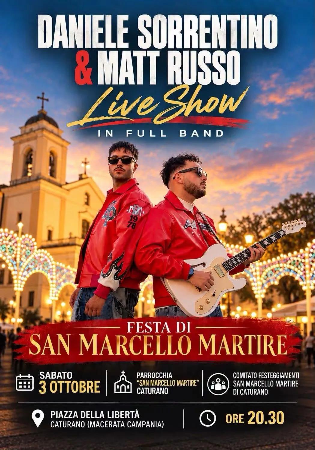 Locandina Festa di San Marcello Martire 2026 a Macerata Campania (Caserta)