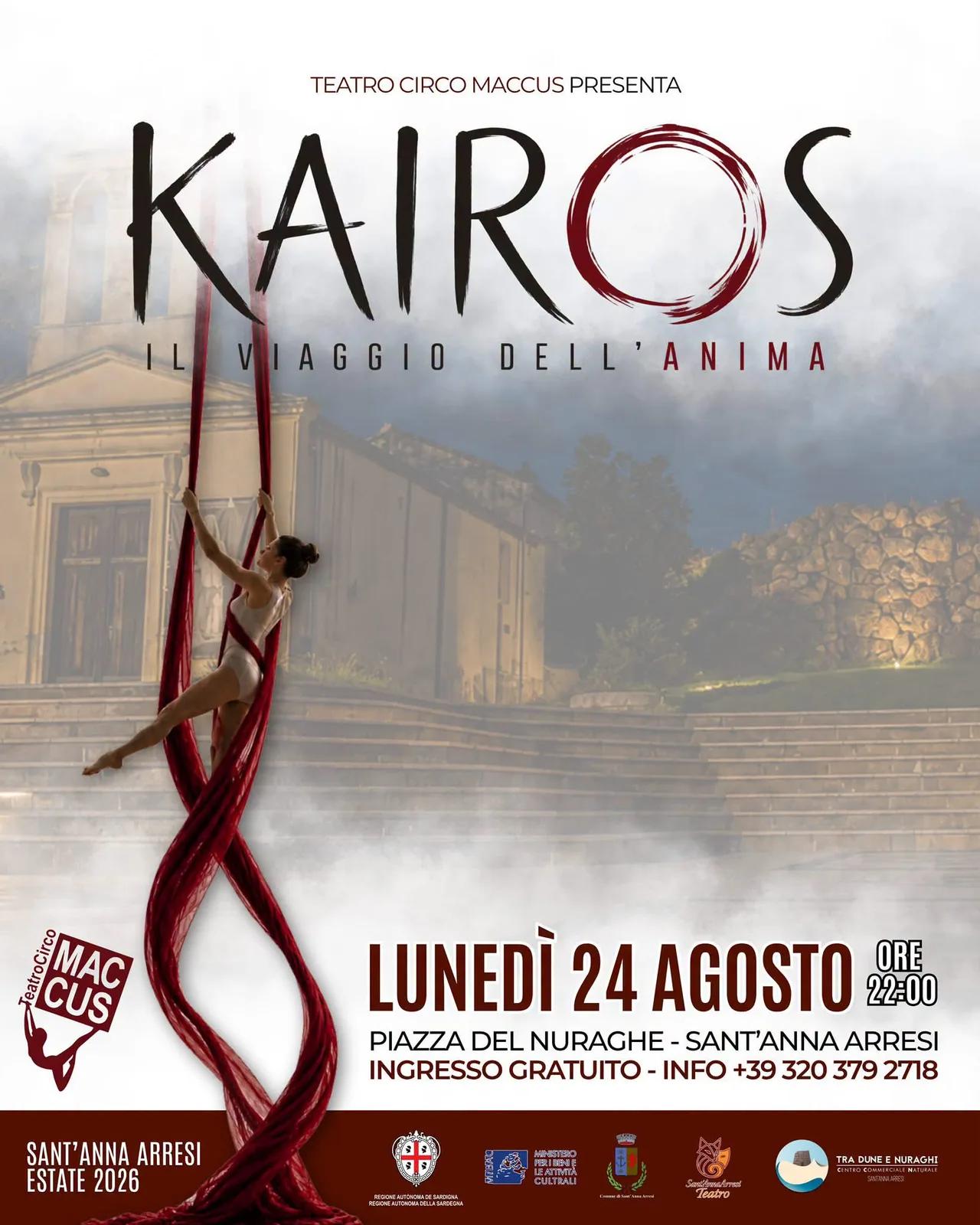 Locandina Kairos - Il Viaggio dell'Anima 2026 a Sant'Anna Arresi (Sud Sardegna)