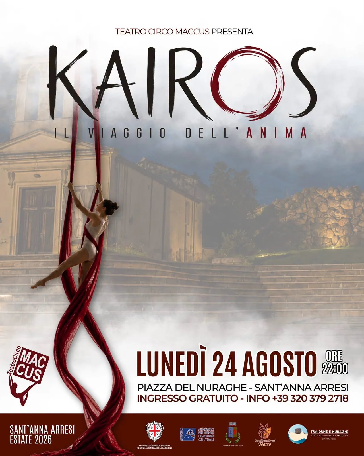 Locandina Kairos - Il Viaggio dell'Anima 2026 a Sant'Anna Arresi (Sud Sardegna)