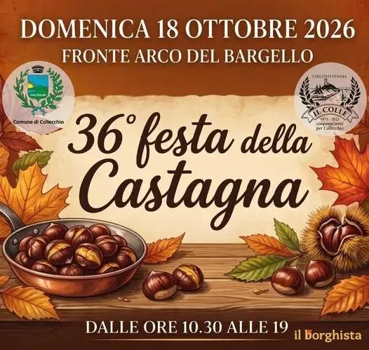 Locandina 36ª Festa della Castagna 2026 a Collecchio (Parma)