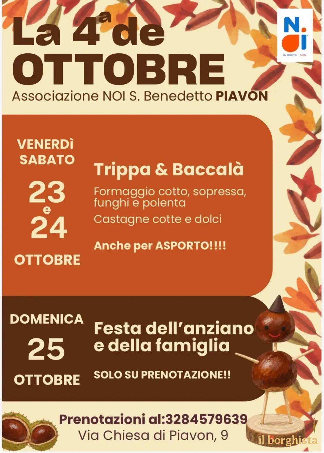 Locandina La 4ª de Ottobre 2026 a San Bonifacio (Verona)