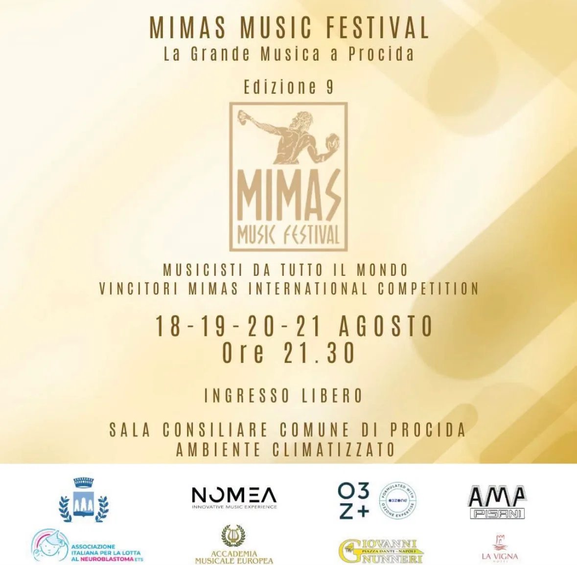 Locandina 9ª Edizione Mimas Music Festival 2026 a Procida (Napoli)