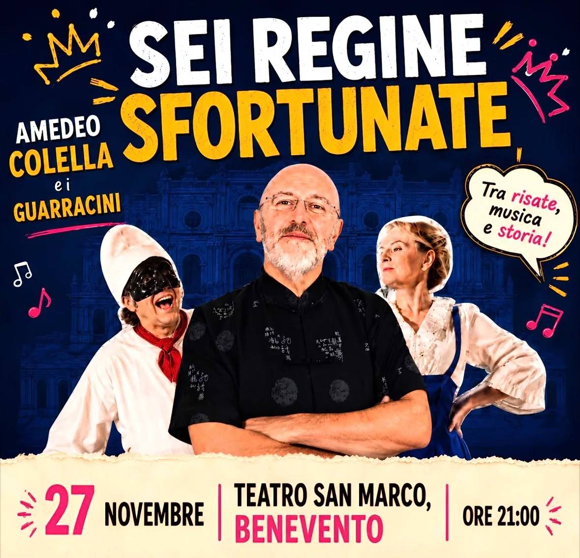 Locandina Sei Regine Sfortunate 2026 a Benevento (Benevento)