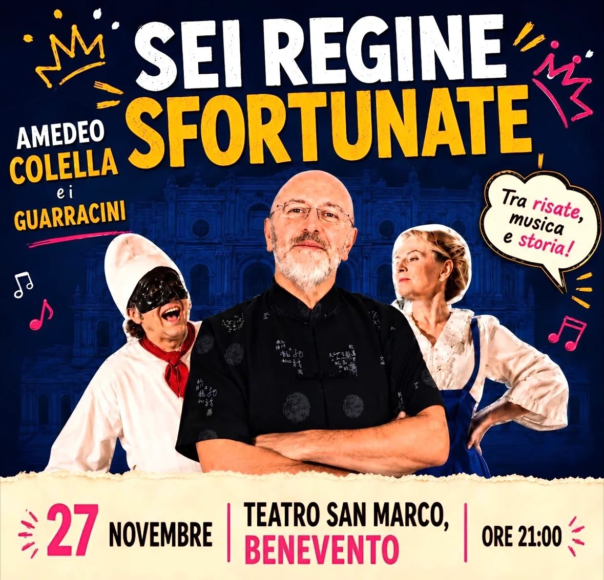 Locandina Sei Regine Sfortunate 2026 a Benevento (Benevento)