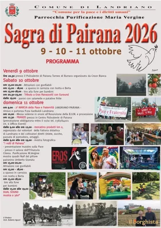 2ª Marcia della Pace Landriano–Pairana e Sagra 2026