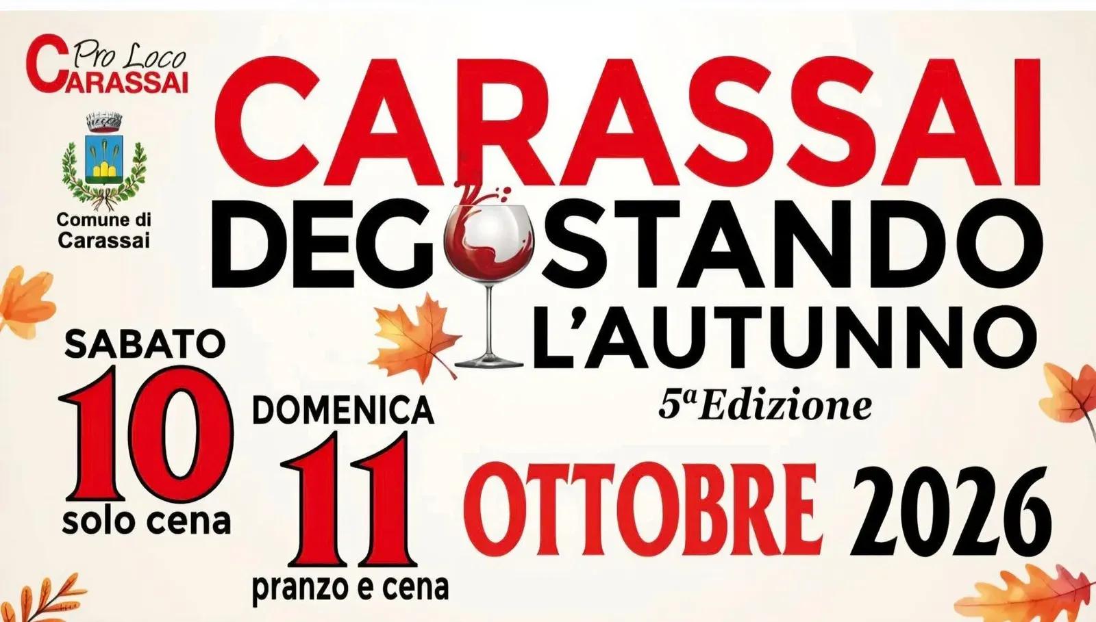 Locandina 5ª Degstando L'Autunno Carassai 2026 a Carassai (Ascoli Piceno)