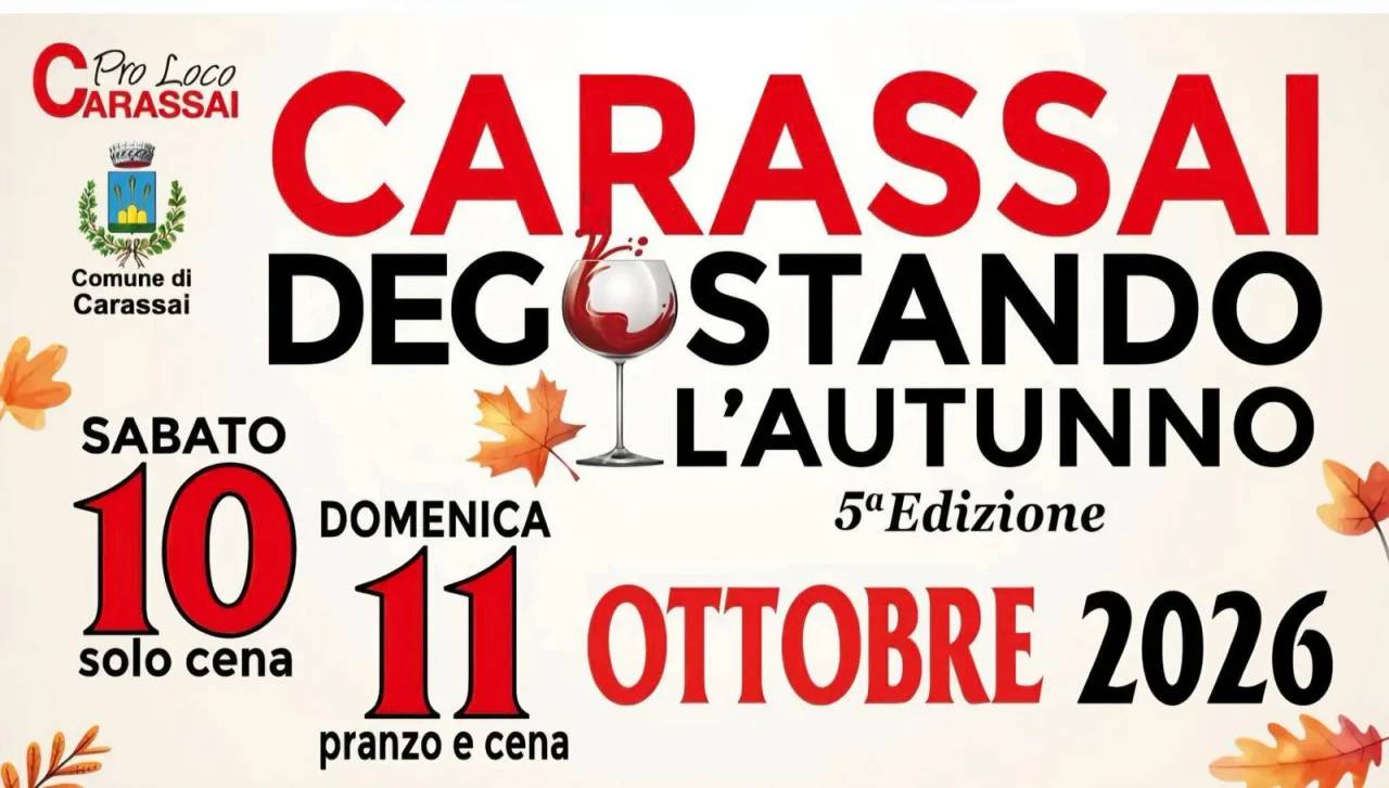 Locandina 5ª Degstando L'Autunno Carassai 2026 a Carassai (Ascoli Piceno)