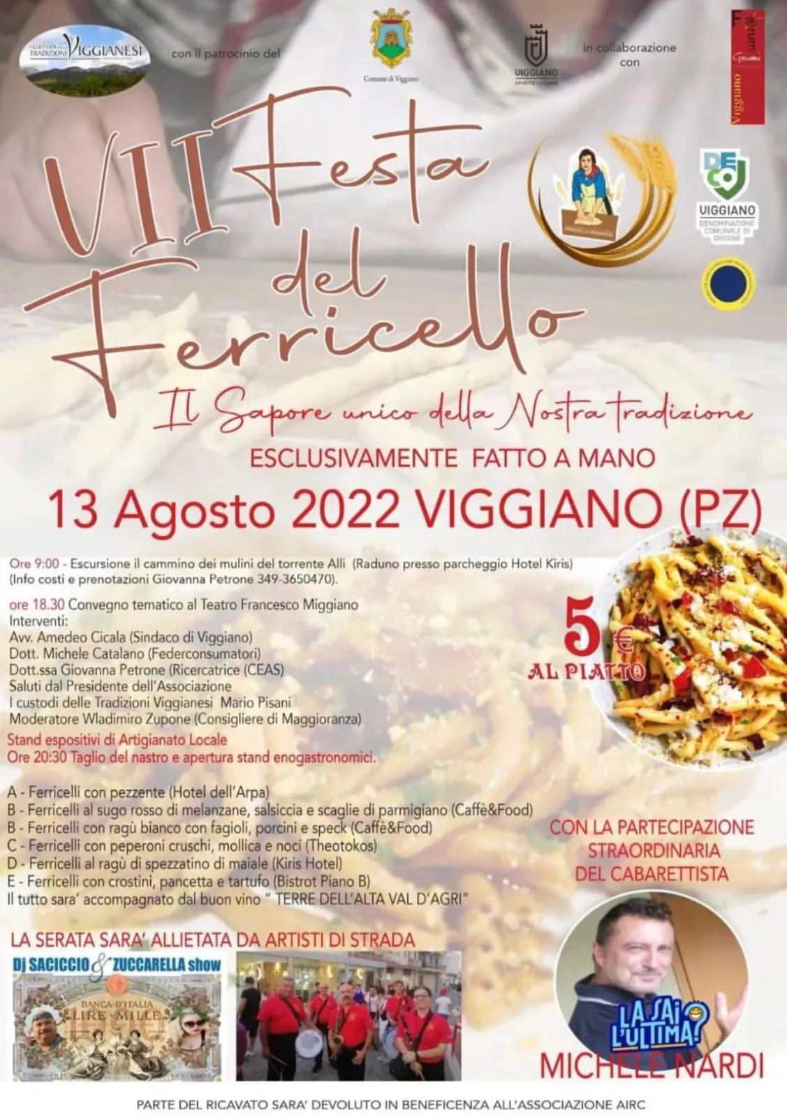 Locandina VII Festa del Ferricello 2022 a Viggiano (Potenza)