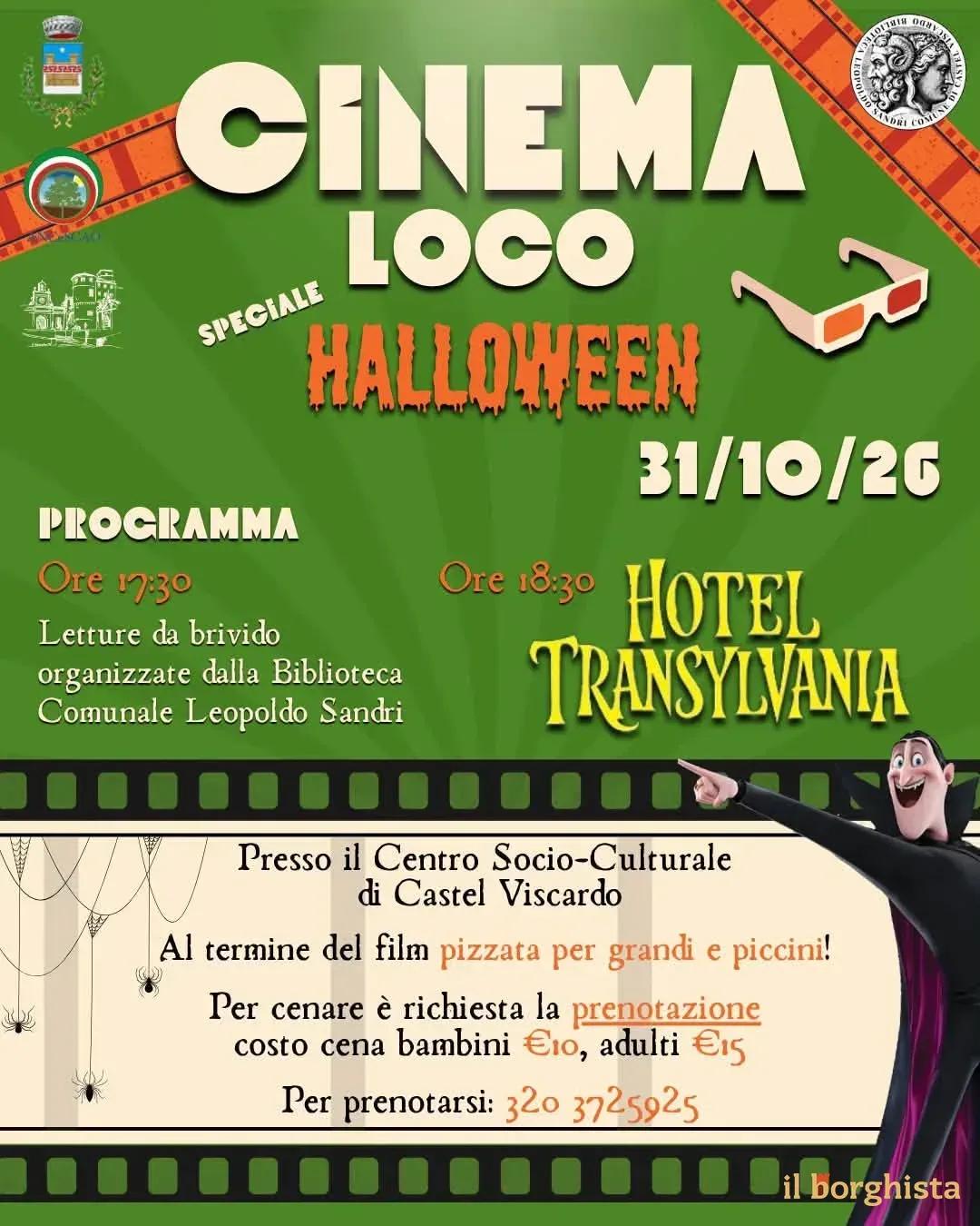 Locandina Cinema Loco Speciale Halloween 2026 a Castel Viscardo (Terni)