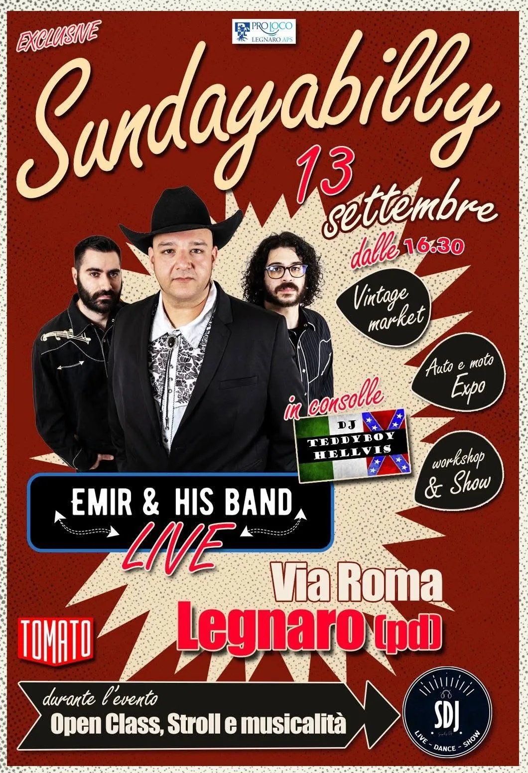 Locandina Sundayabilly 2026 a Legnaro a Legnaro (Padova)