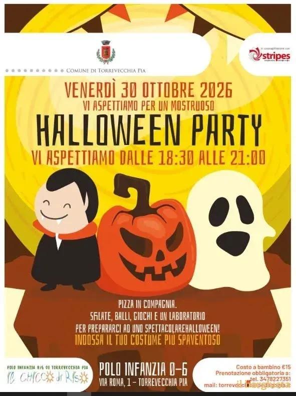 Locandina Halloween Party 2026 a Torrevecchia Pia a Torrevecchia Pia (Pavia)