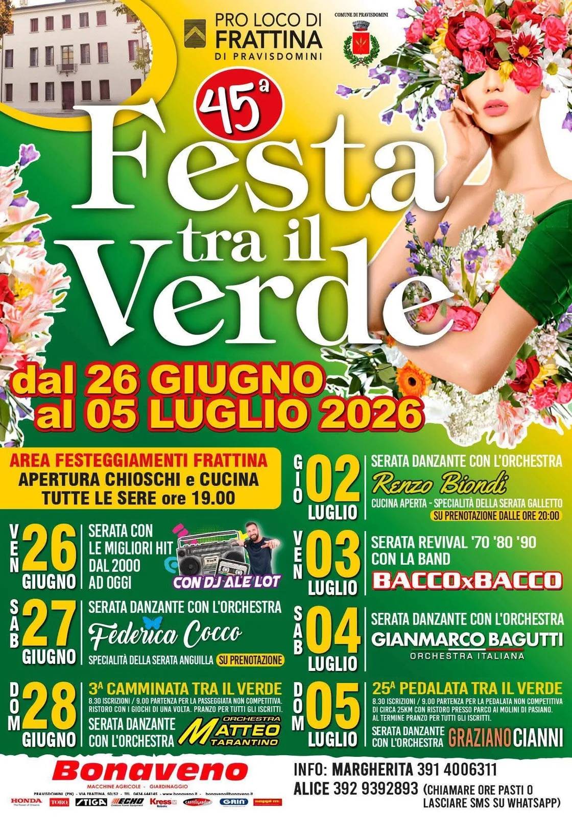 Locandina Festa tra il Verde 2026 a Pravisdomini (Pordenone)