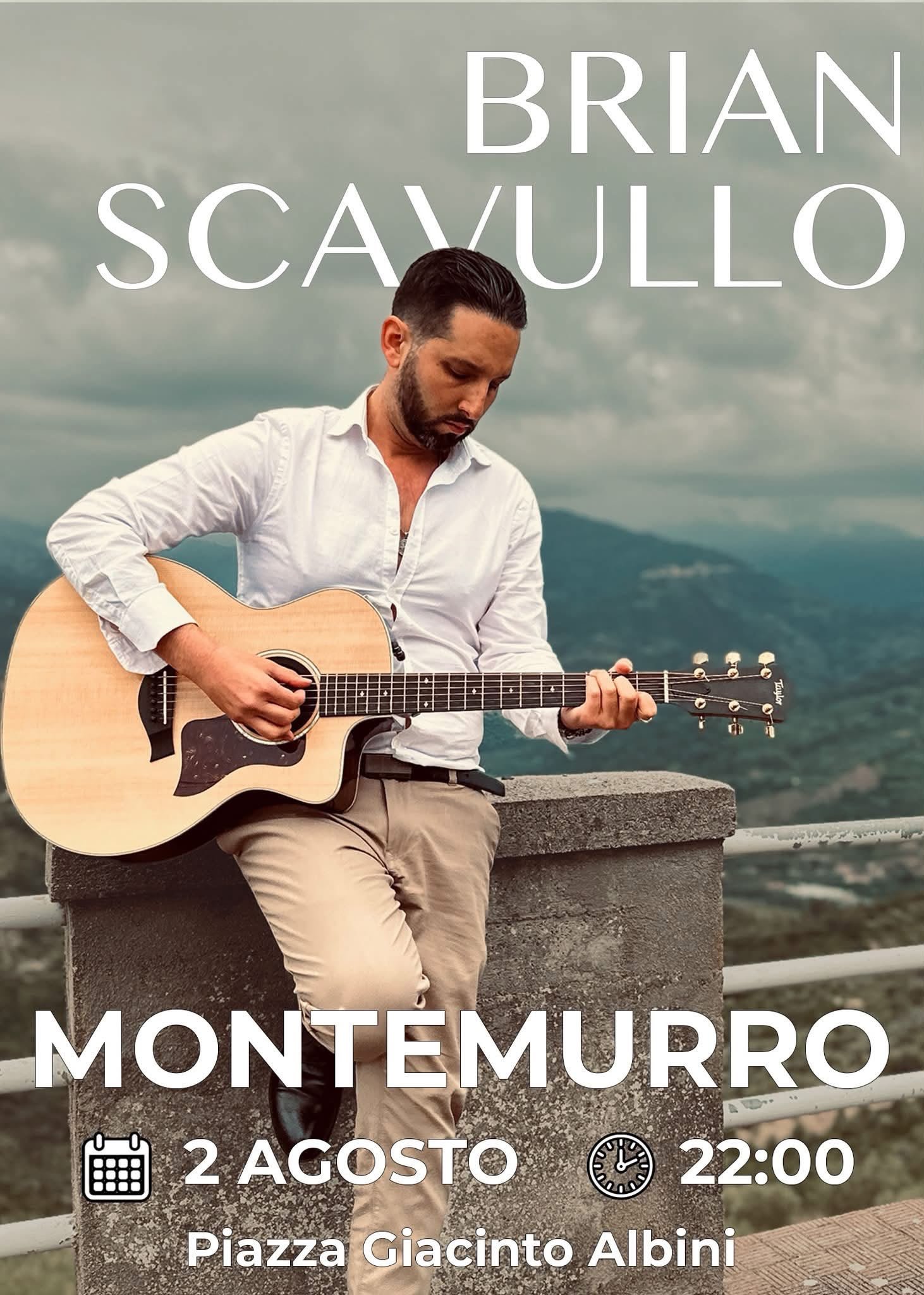 Locandina Concerto di Brian Scavullo 2026 a Montemurro (Potenza)