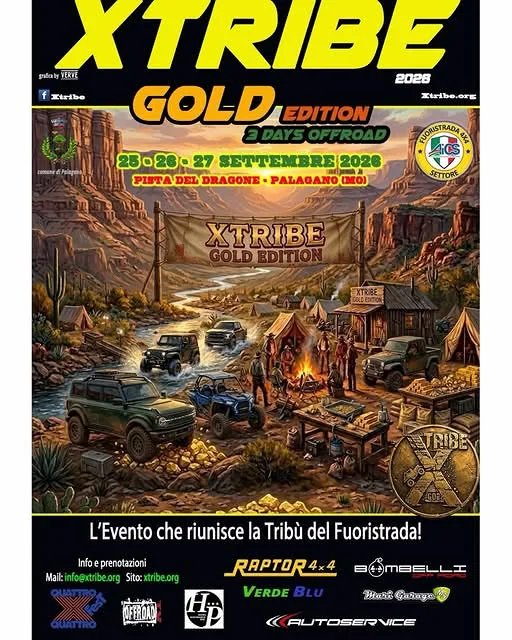 Locandina XTRIBE GOLD EDITION 2026 a Palagano (Modena)