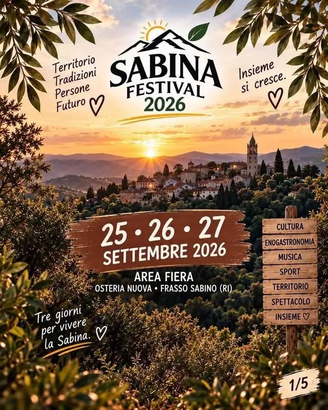 Locandina Sabina Festival 2026 a Frasso Sabino (Rieti)